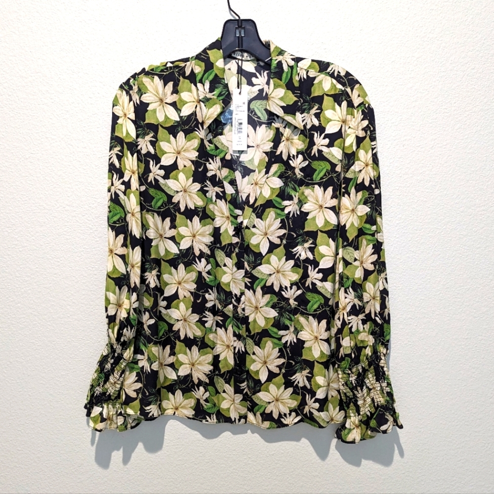 JULIUS COLLARED BLOUSE IN MOONLIGHT FLORAL